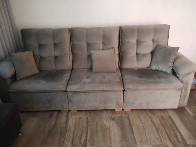 Sofá com encosto reclinável - Foto 2