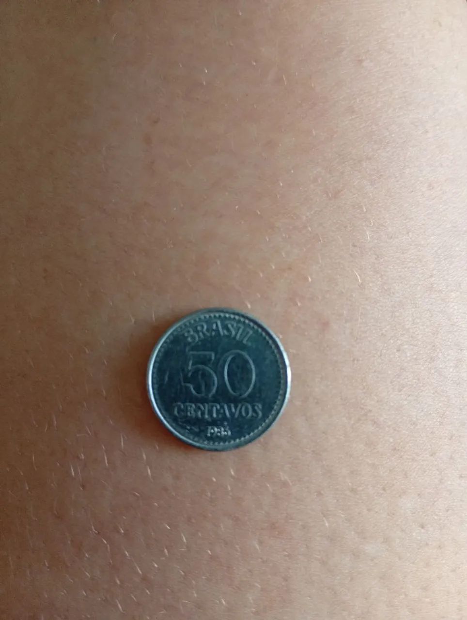moeda de 50 Centavos de Cruzeiro do ano de 1983.
