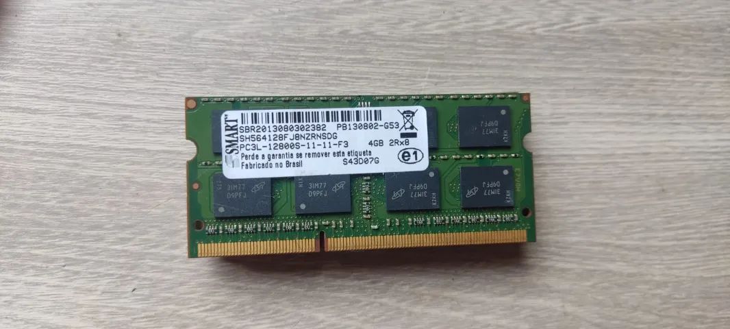 Memoria ram ddr3 notebook 4gb