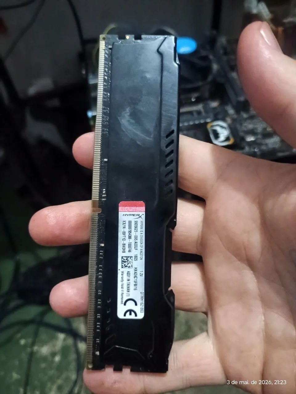 Memória ddr4 16gb 1x 