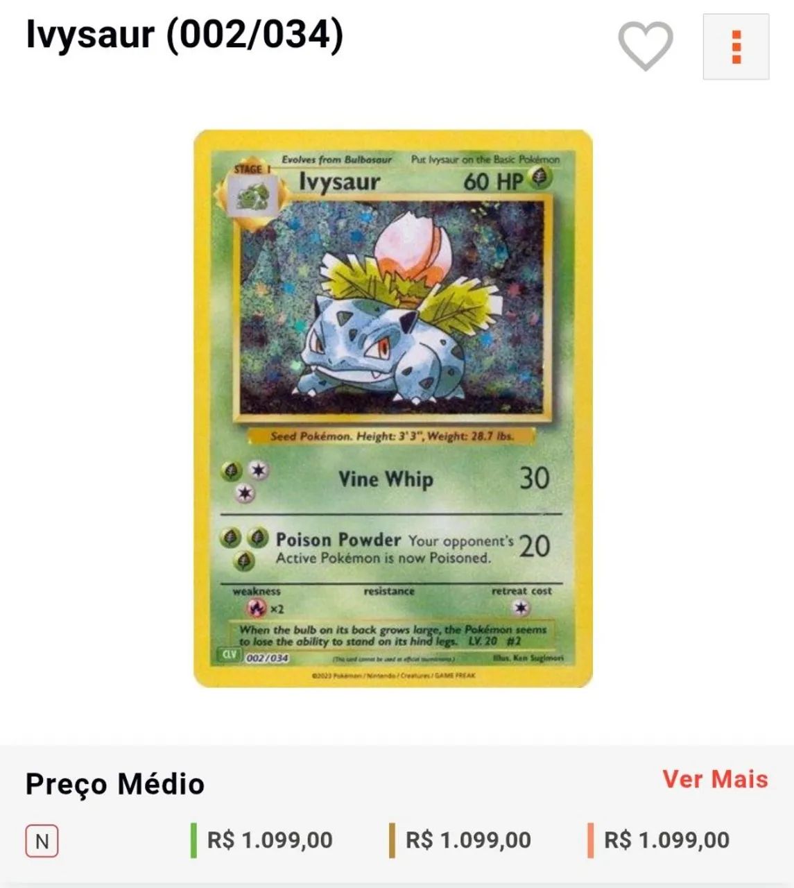 IVYSAUR (002/034)  - Foto 2