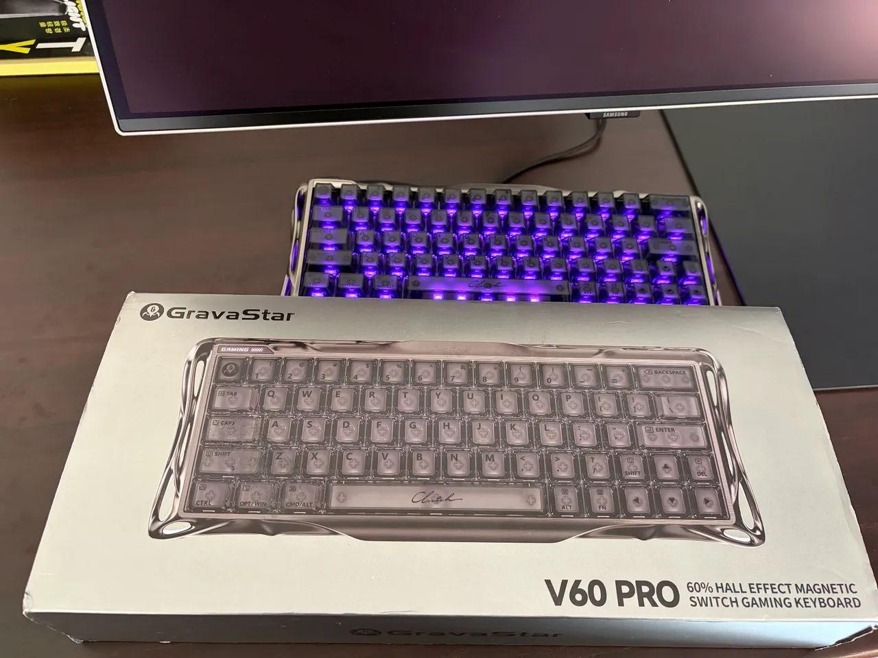 Teclado Gravastar Mercury V60 Pro - Com Caixa + Acessórios - Foto 4
