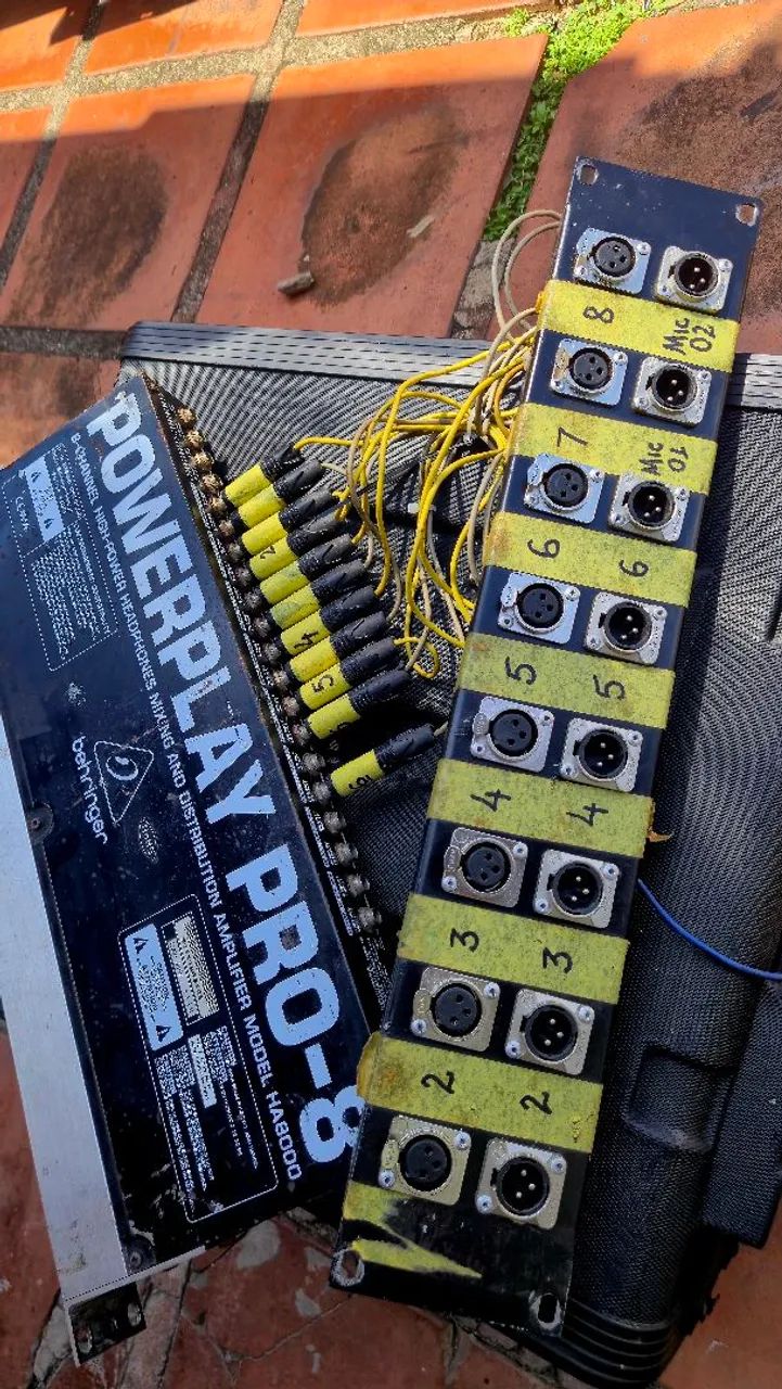 Powerplay Behringer 8 vias c/ cabos e medusa - Foto 2