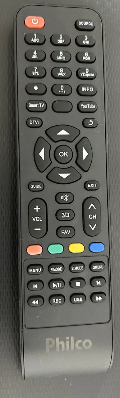CONTROLE SMART TV PHILCO ORIGINAL (USADO POUCAS VEZES)
