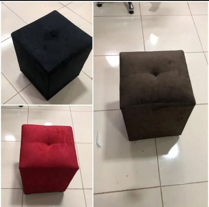 Pufs de qualidade no tecido ou corino - Foto 2