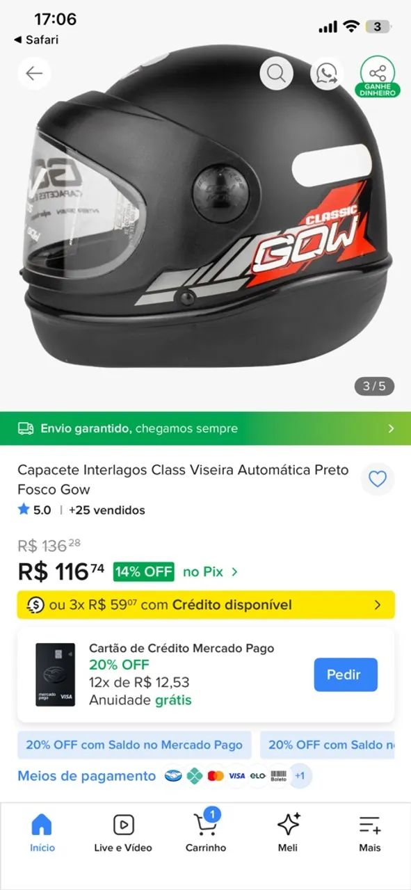 CAPACETES GOW - Foto 3