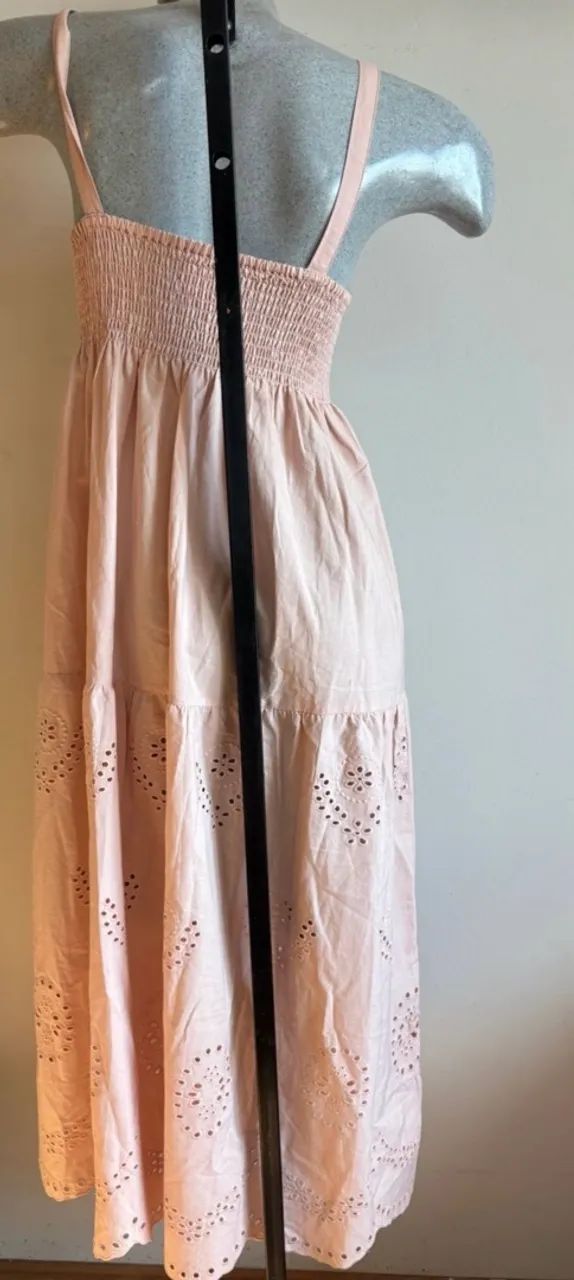 vestido midi rosa laise - Foto 4