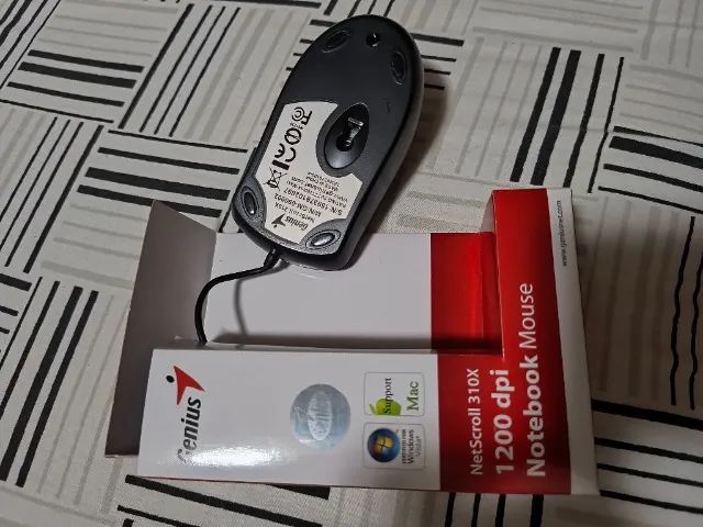 Mouse Óptico Para Notebook Genius NetScroll 310X USB Na Caixa - Foto 3