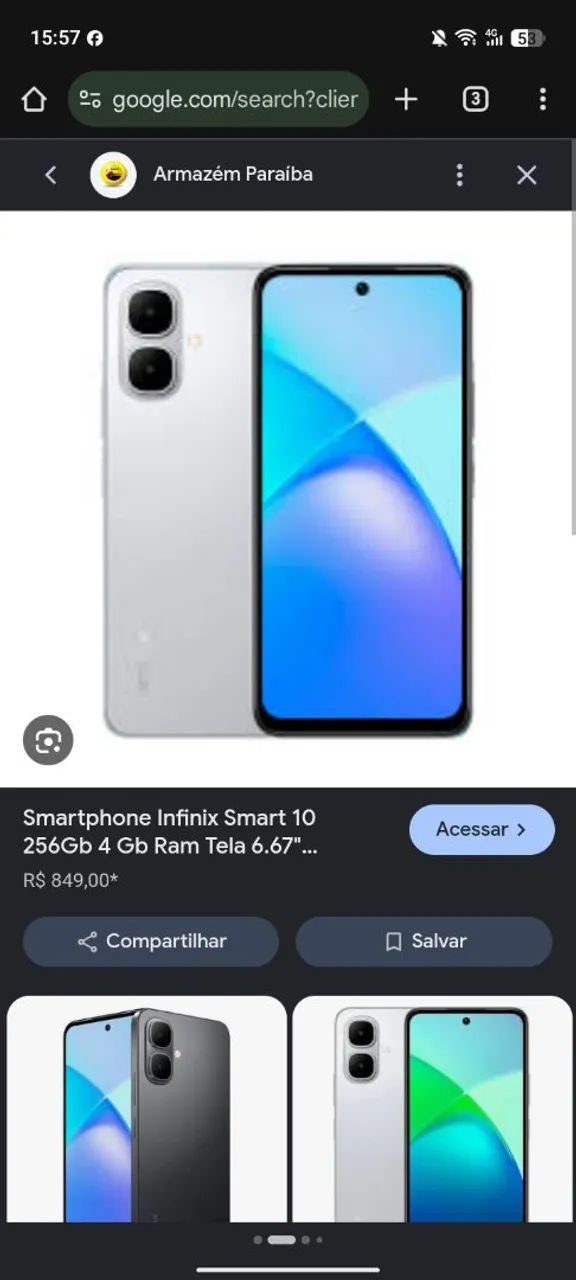 Vendo celular infix smart 