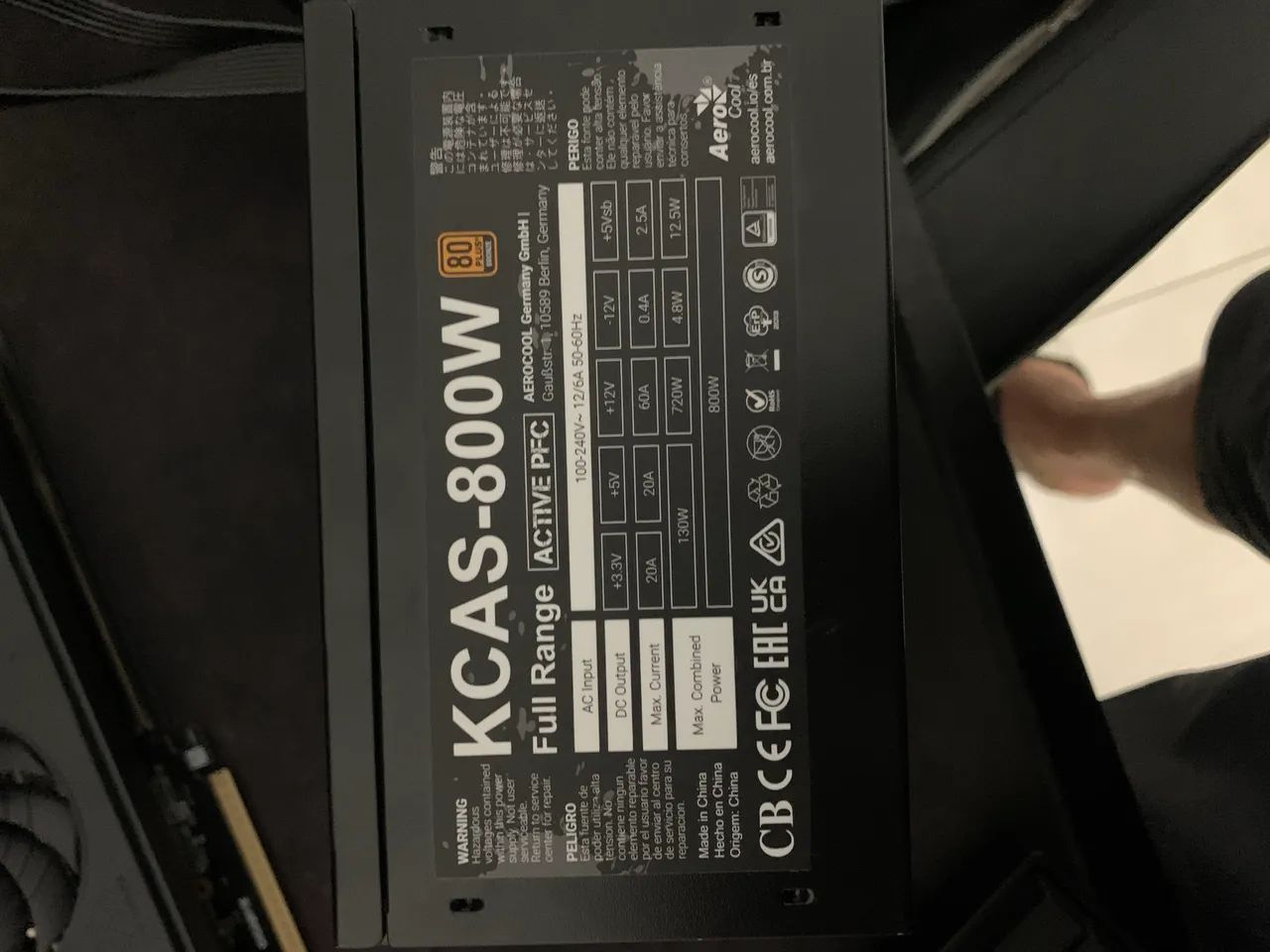 FONTE KCAS 800w Plus gold - Foto 3