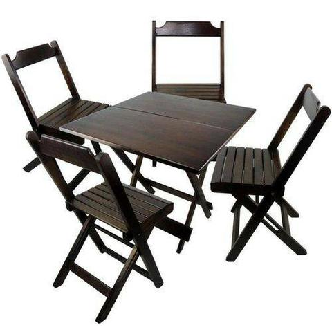 Mesa de Bar 70\70 com 4 cadeiras