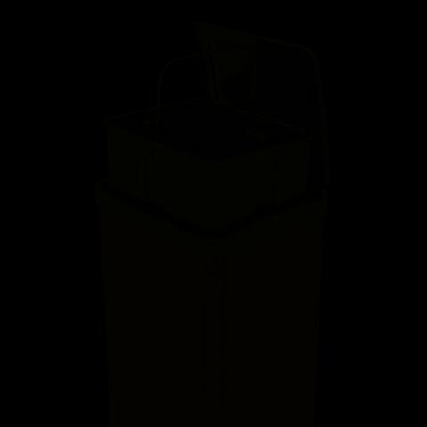 Lixeira Inox com Pedal Quadratta 15L - Foto 5