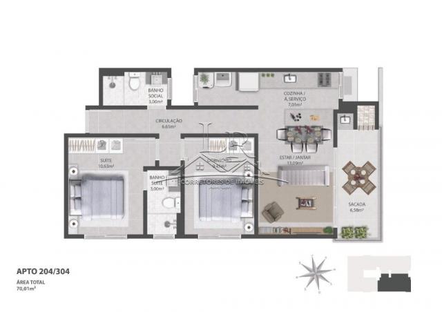 Apartamento à venda com 2 dormitórios em Ingleses do rio vermelho, Florianópolis cod:1647 - Foto 8