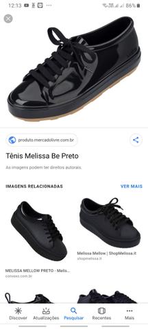 Vendo tenis melissa preto urgente