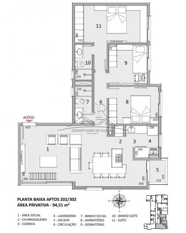 Apartamento à venda com 3 dormitórios em Ingleses do rio vermelho, Florianópolis cod:1378 - Foto 4
