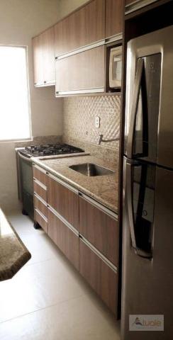 Apartamento com 3 dormitórios para alugar, 65 m² - parque euclides miranda - sumaré/sp