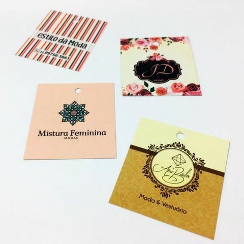 Tags Personalizadas Etiquetas Para Roupas E Brindes - Foto 5
