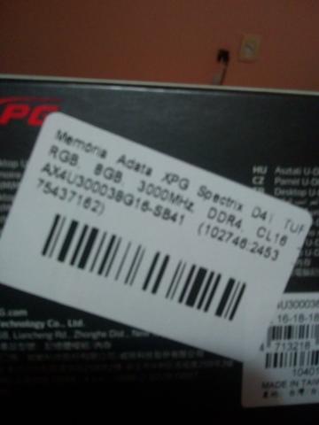 Memória XPG Adata D41 8GB 3000mhz - Foto 2