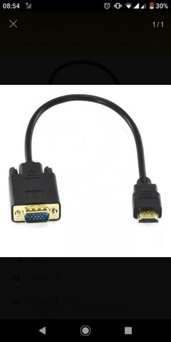 ADAPTADOR VGA P/ HDMI com saída para audio