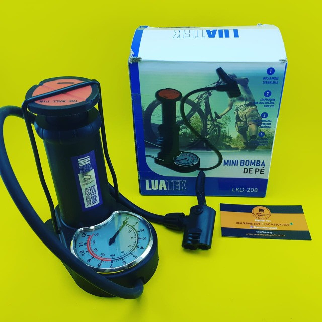 Bomba de Ar ( Pneu Bike ) Pito Duplo