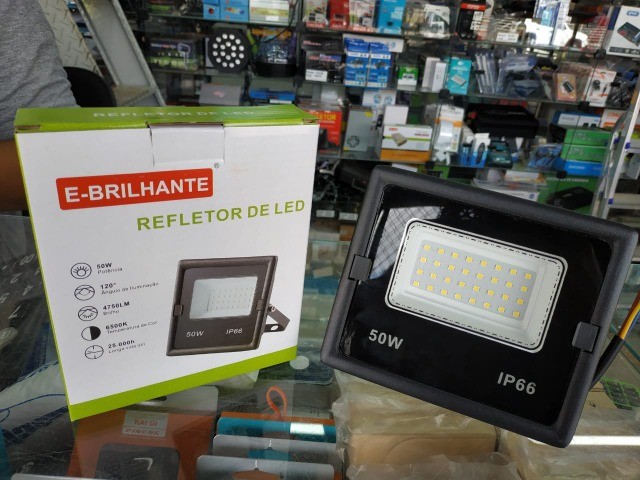Refletor de led 50w (Distribuidora JK Eletrônicos, Honestidade e Qualidade)