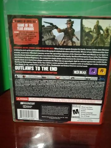 Red Dead Redemption Game Of The Year Ps3 - Mídia Física