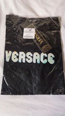 Camisa Versace GG preta peruana 