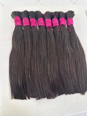 Cabelo humano/ liso 35 cm  - Foto 3