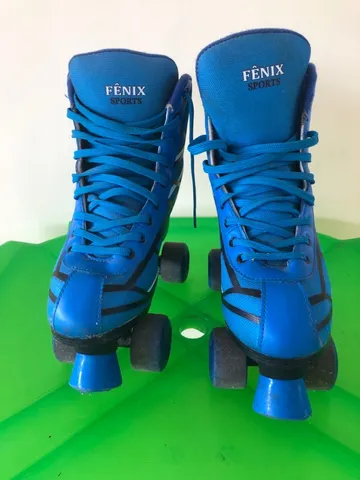 Patins Roller Sport Skate 4 Rodas Preto Masculino - Fenix - Patins