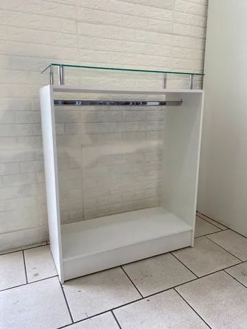Balcão Arara com Vidro Superior - Para Loja