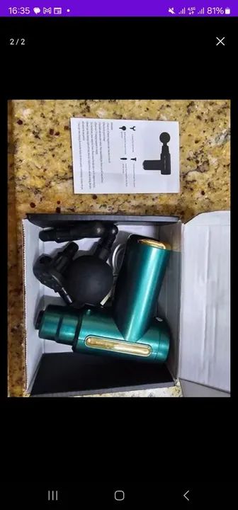 Massageador Elétrico Profissional Pistola Muscular Massagem <br> - Foto 2