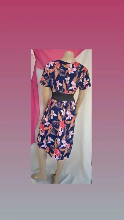 VESTIDO EM MALHA FRIA ESTAMPADO - Foto 3