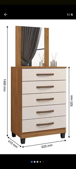 Cômoda com espelho  - Foto 2