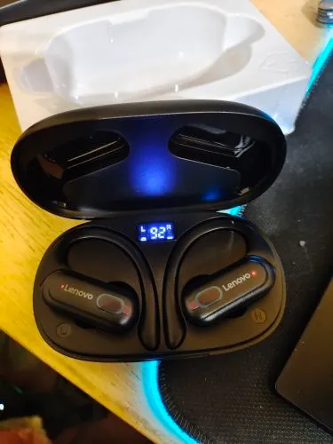Fone de ouvido bluetooth lenovo esportivo