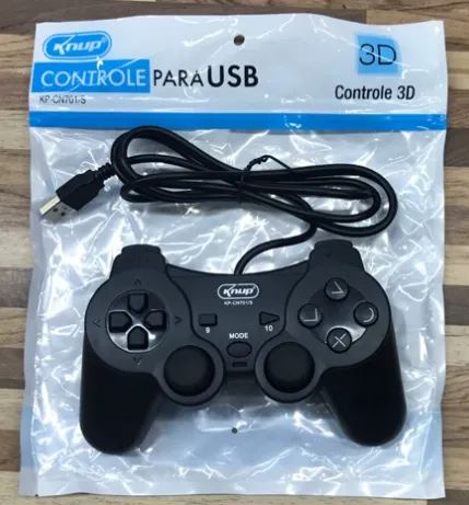 Controle Joystick Usb com Fio Knup KP-CN701/S para PC e Notebook  - Foto 3