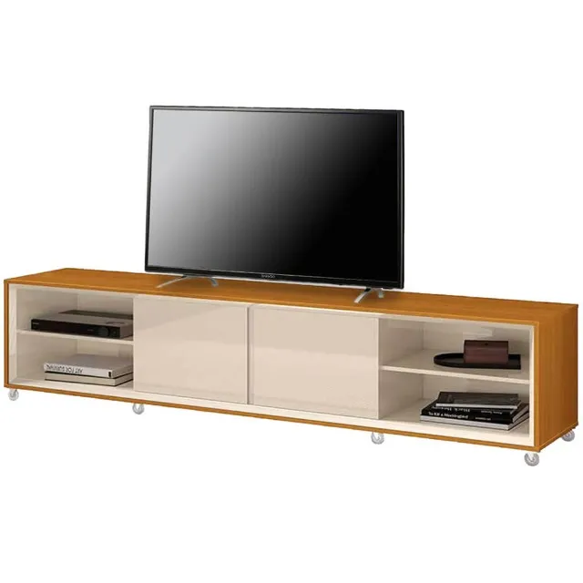 Rack Thor 260cm 2 Portas para TV até 75 Polegadas EDN Cedro Off White