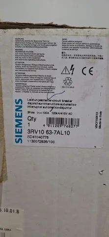 Disjuntor caixa moldada tripolar eletromanético 400v 100A 120KA  - Foto 6