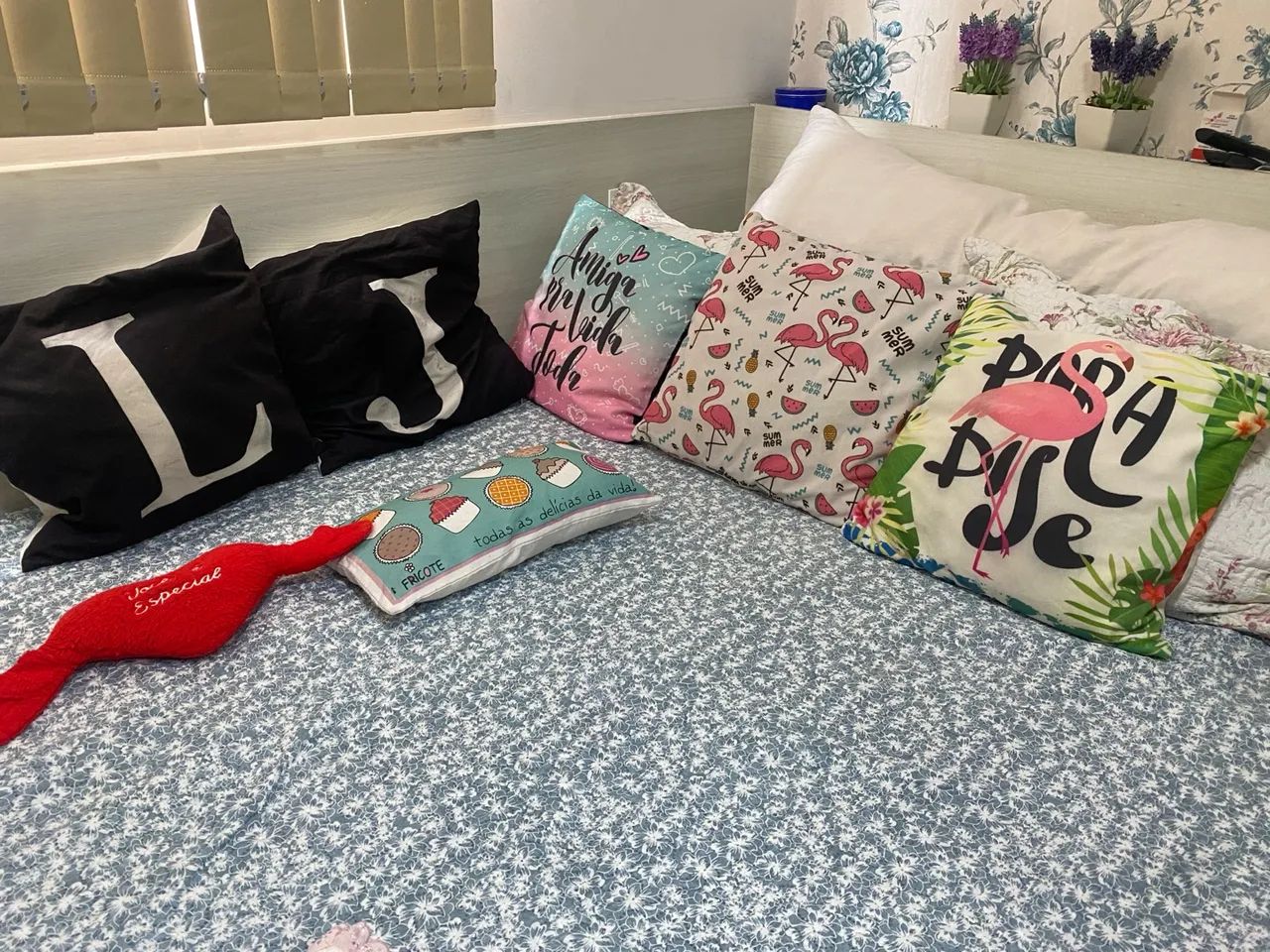 Kit de 7almofadas decorativas e com os enchimentos