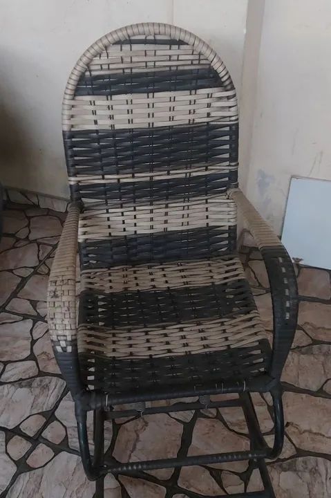 Poltrona de Balanço em Vime