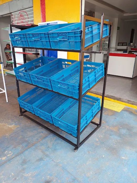 Fruteira Cesto metal para supermercado - Foto 4
