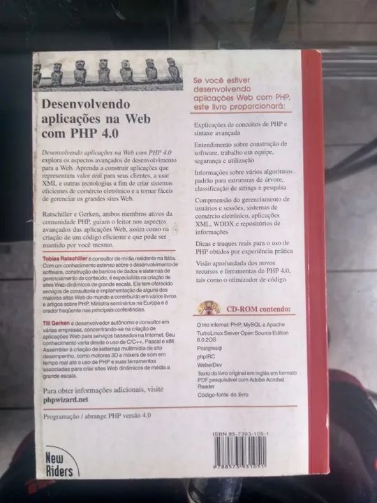 Livro - Desenvolvendo Aplicações na Web com PHP 4.0 - Tobias Ratschiller - Foto 2