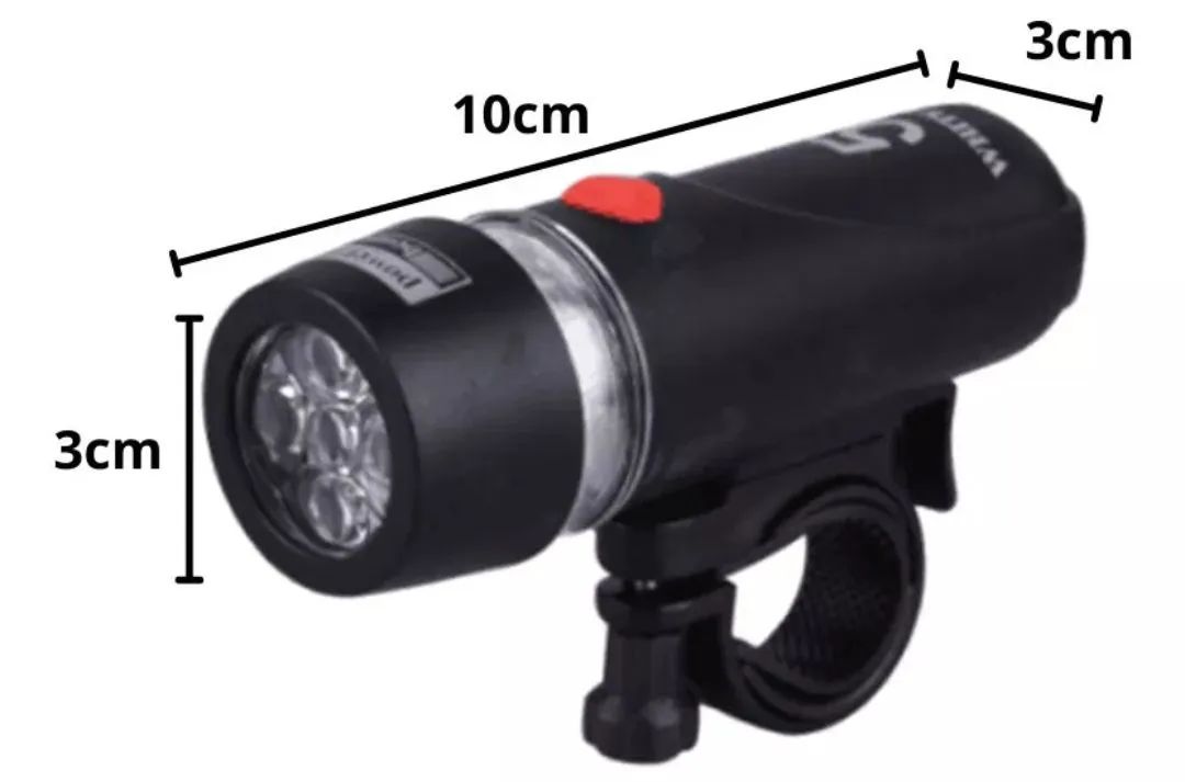 Kit de Luzes para Bicicleta (Farol e Lanterna Traseira) - Foto 3