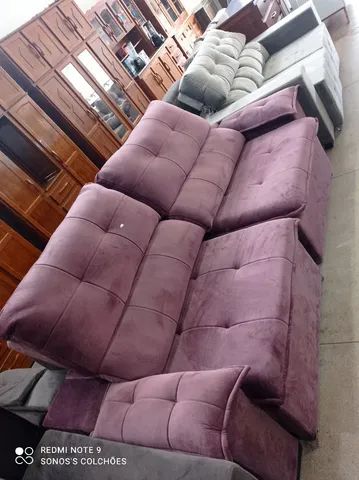 SOFÁ RECLINÁVEL E RETRÁTIL NOVO 