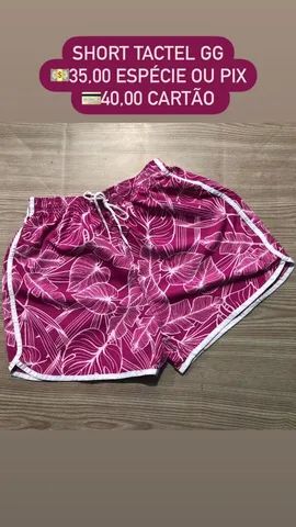Short tactel feminino liso P M GE gg - Foto 3