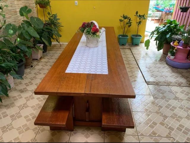 Vendo Mesa De Madeira Maciça Com 3m. - Mesas - Gramacho, Duque De ...