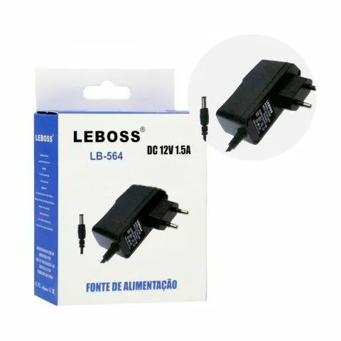 FONTE DE ALIMENTAÇÃO 12V 1.5A PINO P4