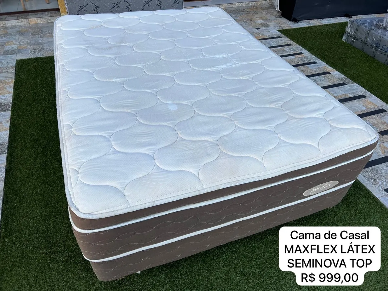 Cama de Casal Maxflex Látex Seminova Top