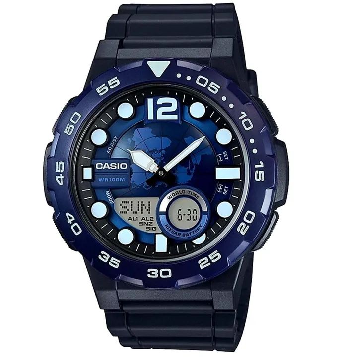 Relógio CASIO Anadigi AEQ-100W-2AVDF