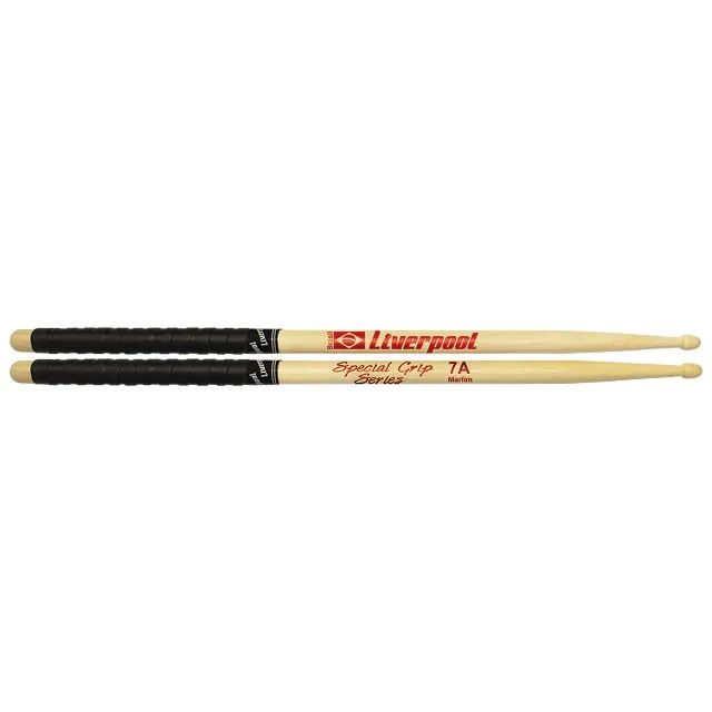 Baquetas para Bateria Liverpool Special Grip - 5A ou 7A - Foto 2
