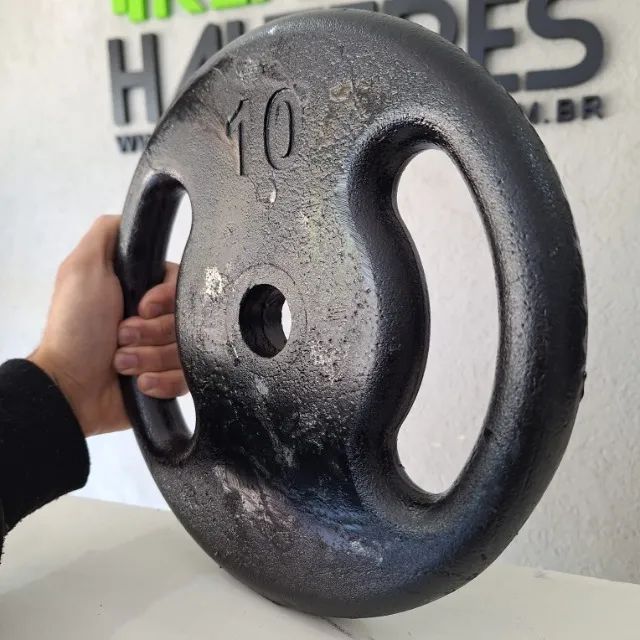 Anilha Academia 10KG Peso Ferro por R$ 99,90 - Foto 2